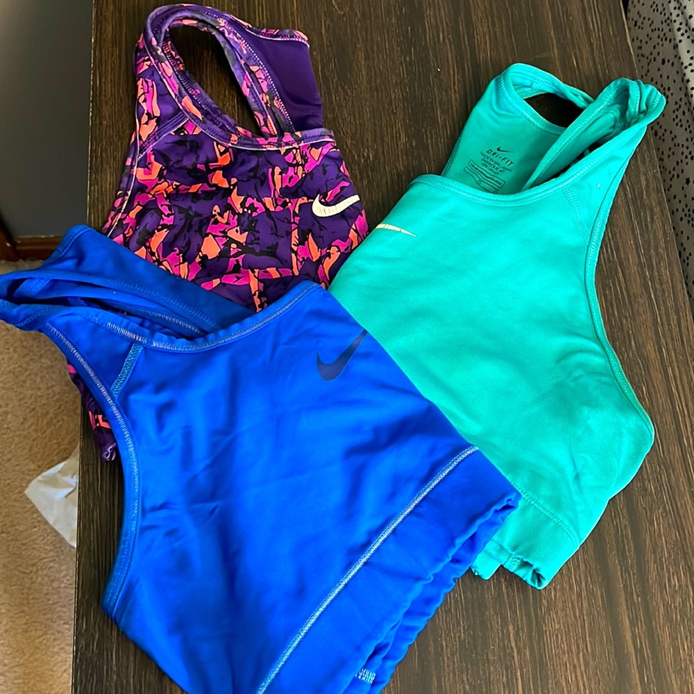 3 pack Nike dri fit sports bras